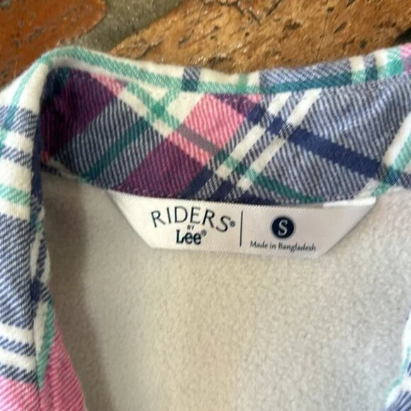 Lee Riders Plaid fleece lined Shirt/Shacket szS - Picture 8 of 10